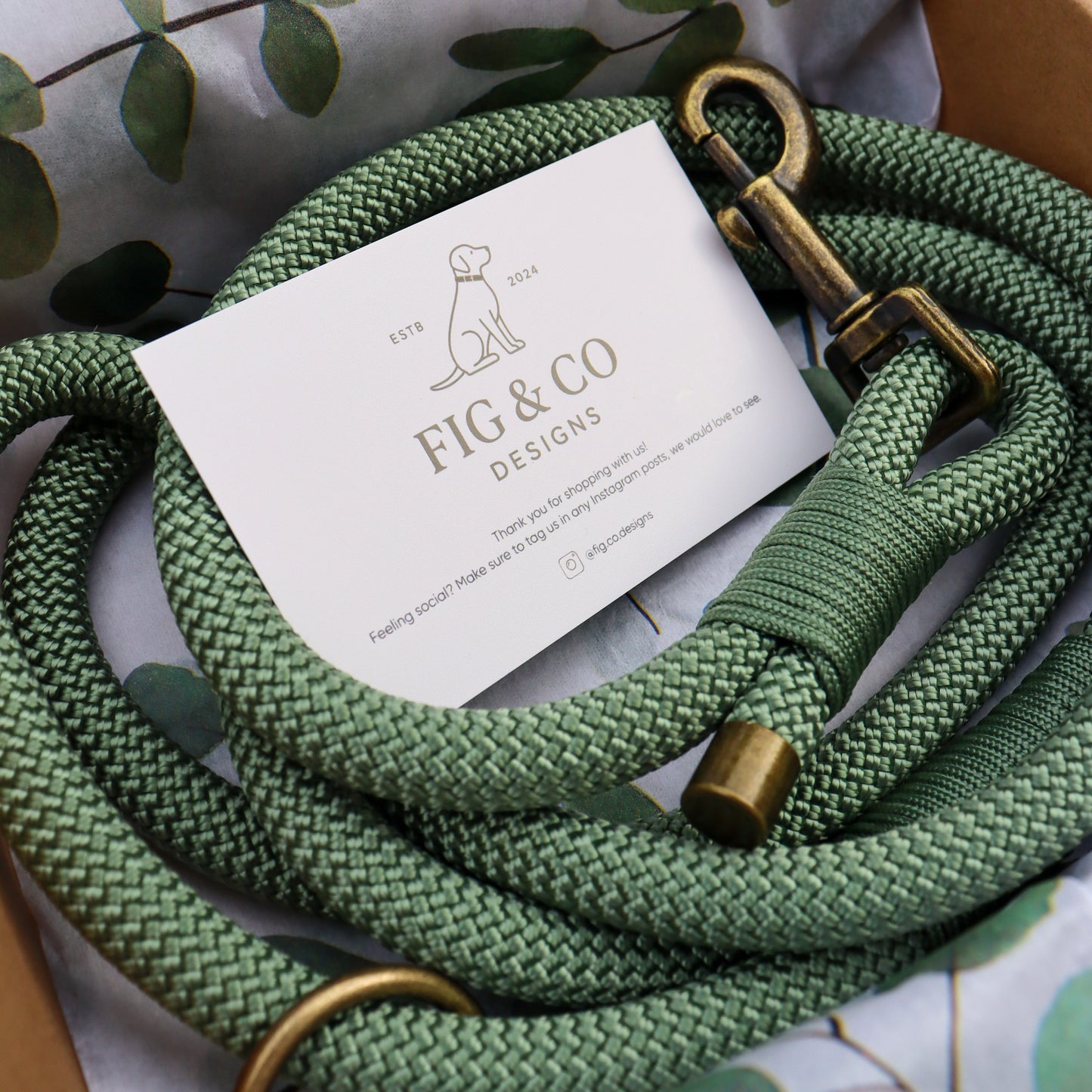 Foggy Green rope with matching whipping