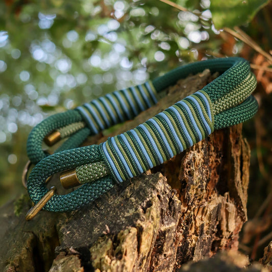 Evergreen Forest Triple Layer Rope Collar