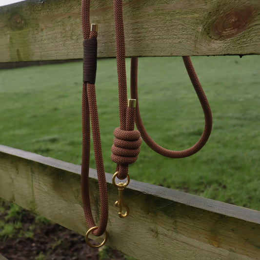 Paracord Knotted Dog Clip Lead - Design Your Own