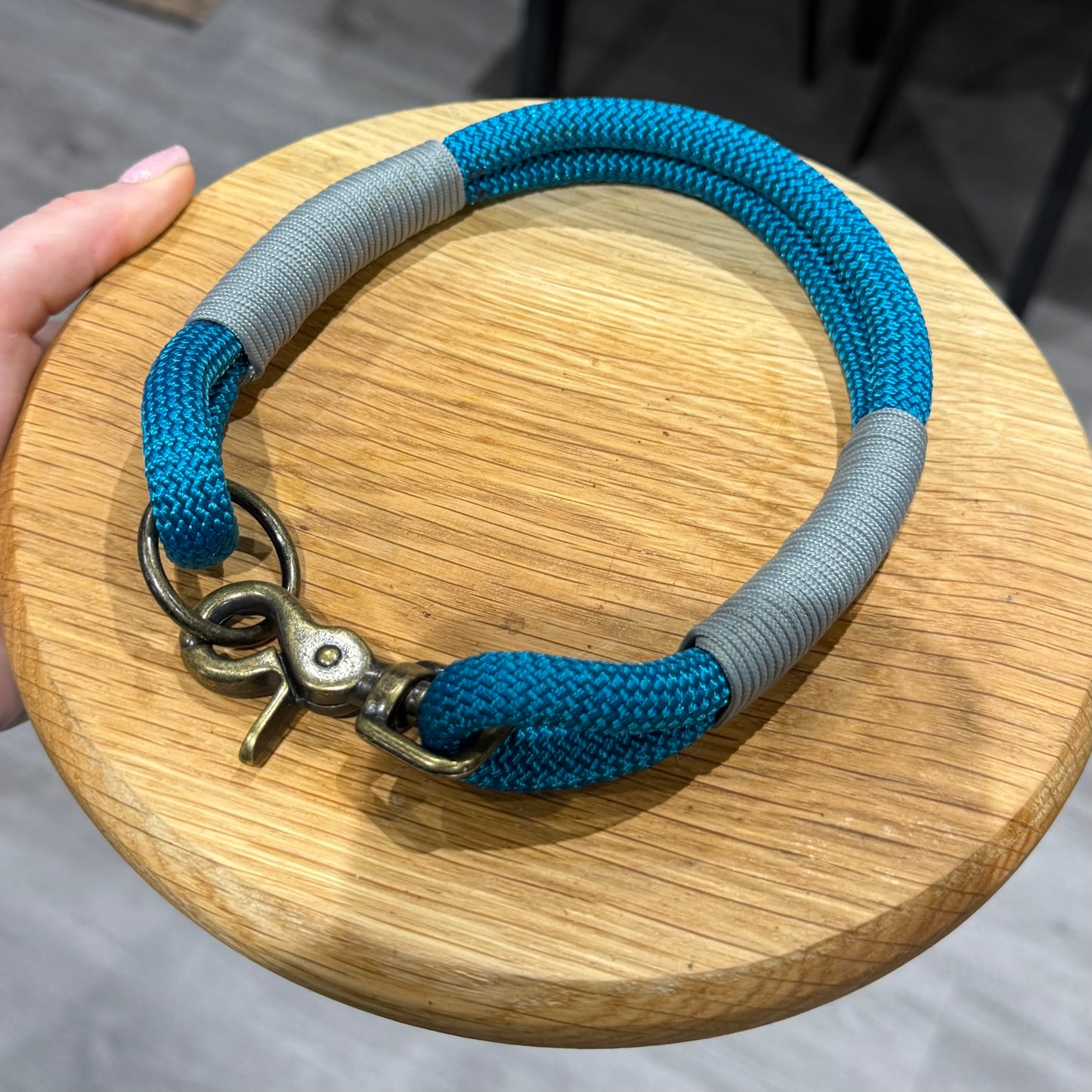 Ready to ship - Teal Double Collar