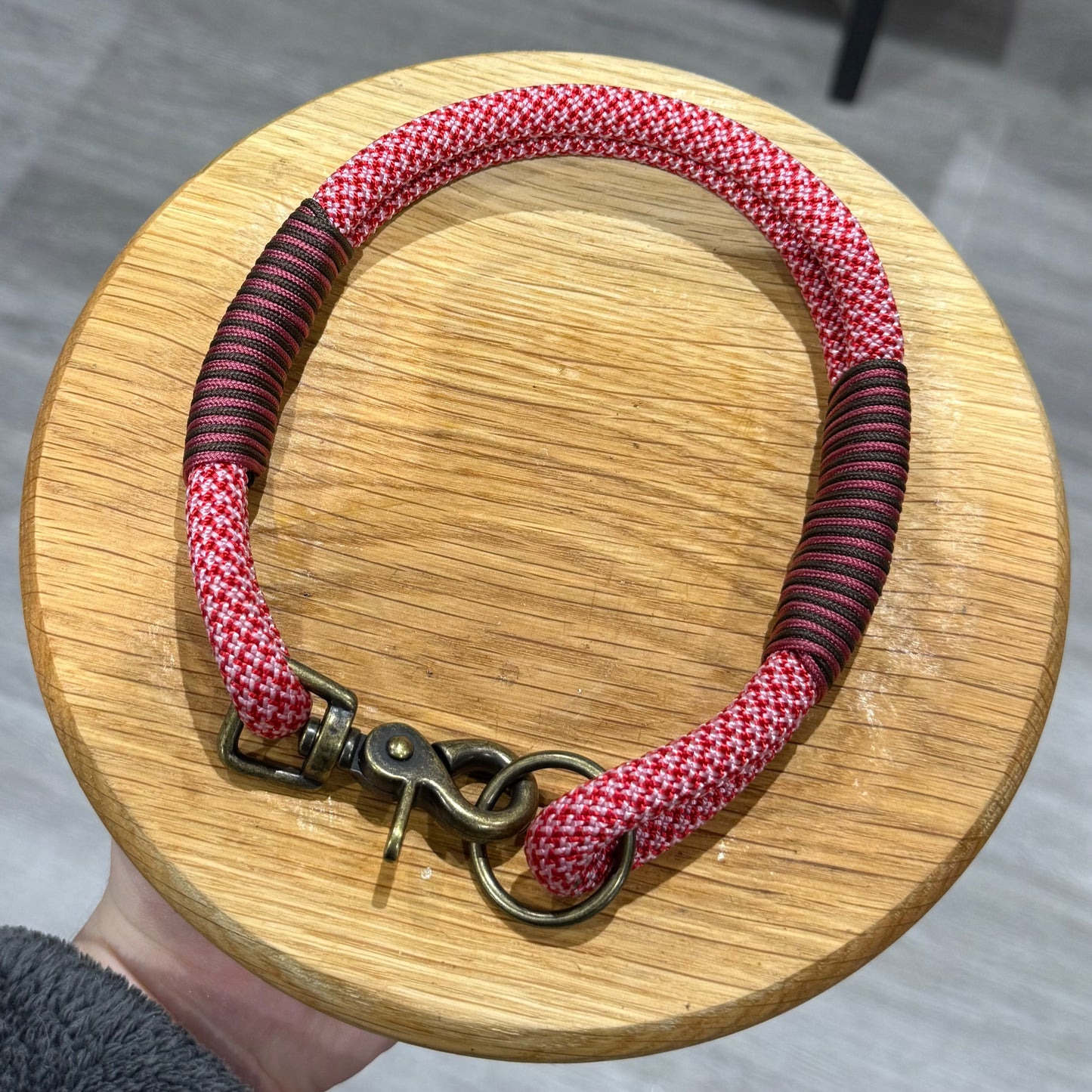 Ready to ship - Poppy Flower Double Collar