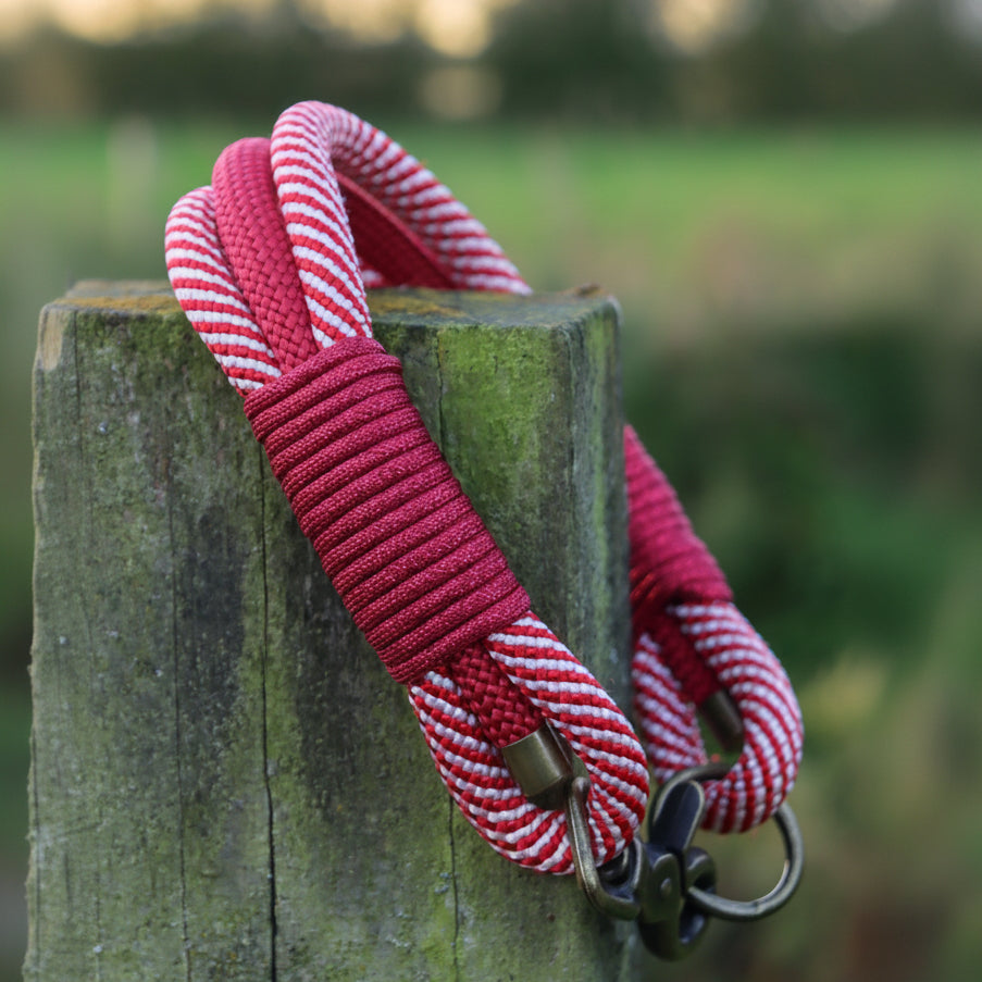 PRE ORDER - Candy Cane Triple Layer Rope Collar